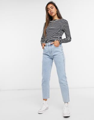 asos navy top