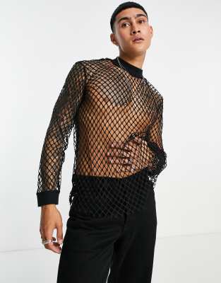 mens mesh shirt