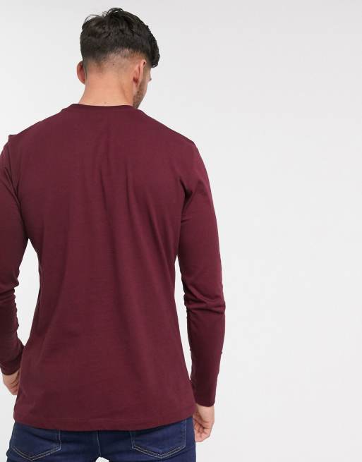 Flyest In The East Long Sleeve Tee - Burgundy