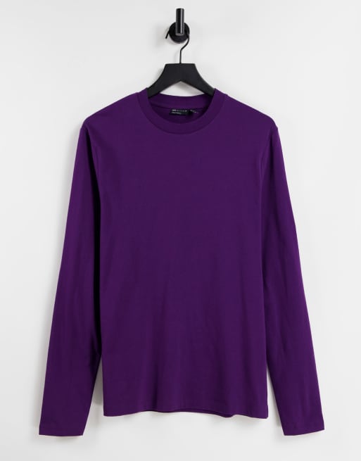 dark purple long sleeve top