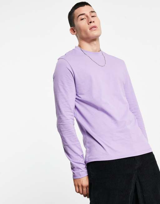 Light purple best sale long sleeve shirt