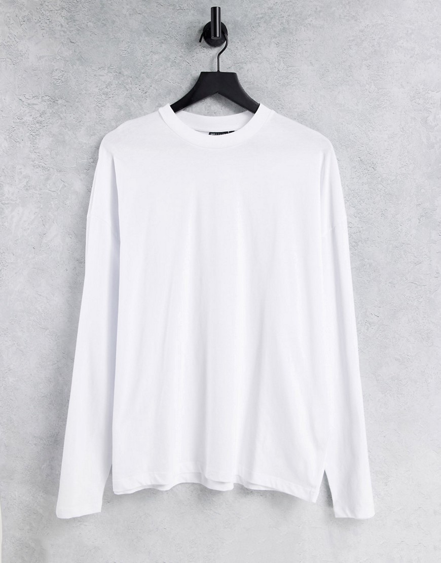 ASOS DESIGN long sleeve T-shirt-White