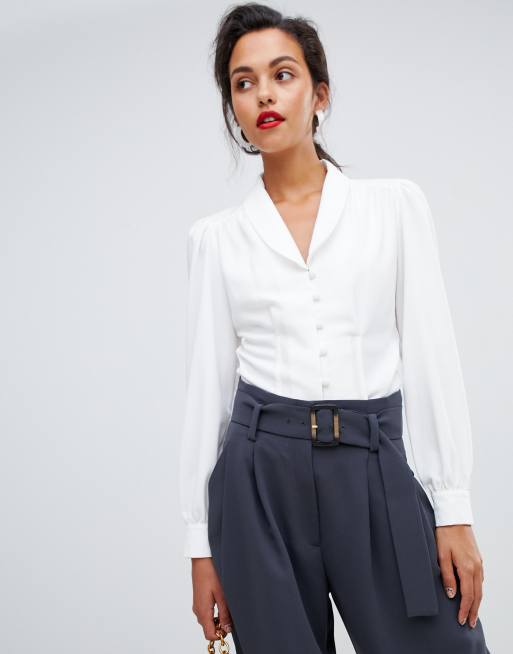 Asos cheap cream blouse