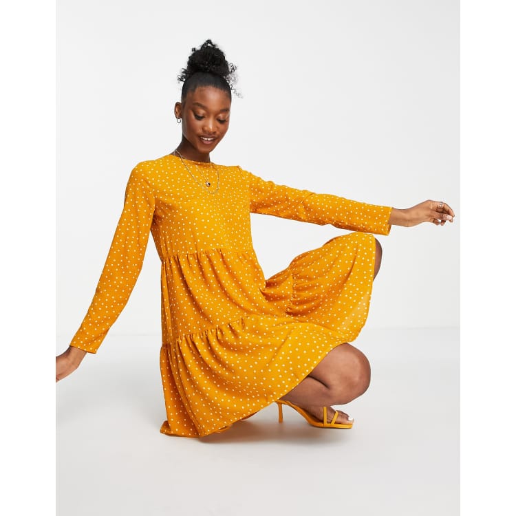 Mustard polka hot sale dot dress