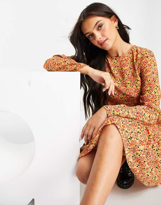 Asos hotsell ochre dress