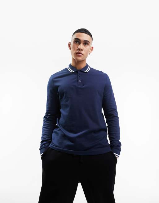 Navy Pique Polo Shirt