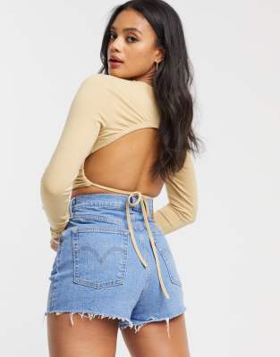 asos open back top