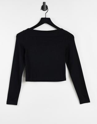 slash neck top asos