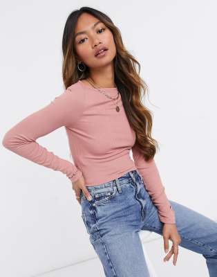 slash neck top asos