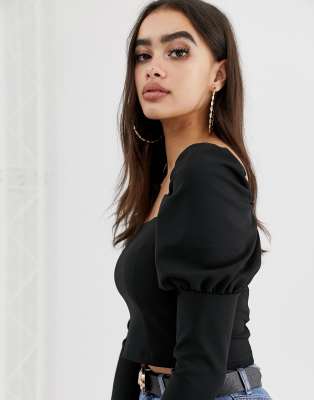 asos puff sleeve shirt