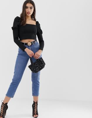 asos puff sleeve top