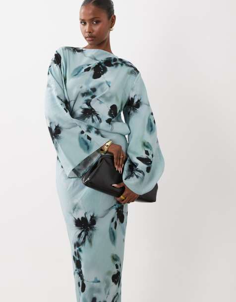 asos long sleeve evening dress ASOS DESIGN long sleeve lace maxi dress with seam detail in black