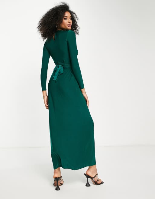 Forest green shop halter dress