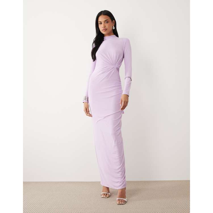 asos purple mesh dress ASOS Design - Maxi Dress - Women - Polyester/Spandex - 8 US