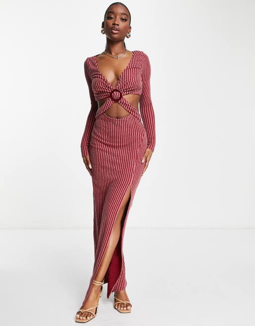 Two tone hot sale maxi dress