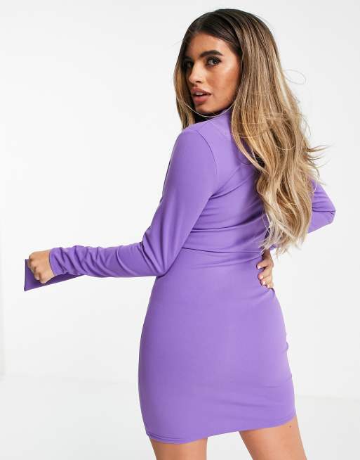 Asos violet outlet dress