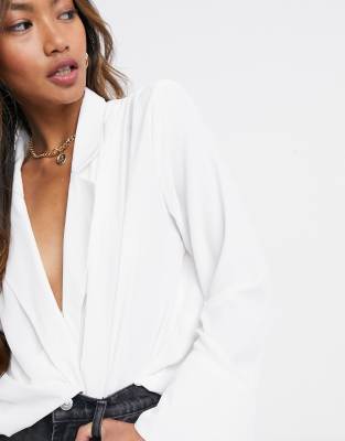 asos wrap blouse