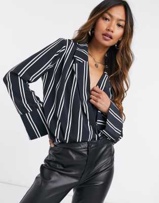 asos wrap blouse