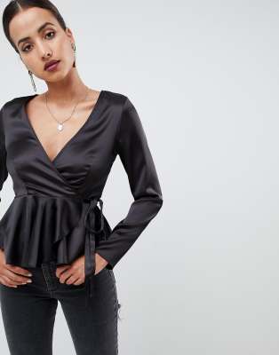 satin top asos
