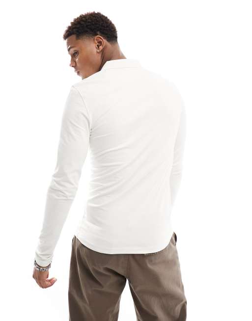 Asos long sleeve polo shirts hotsell