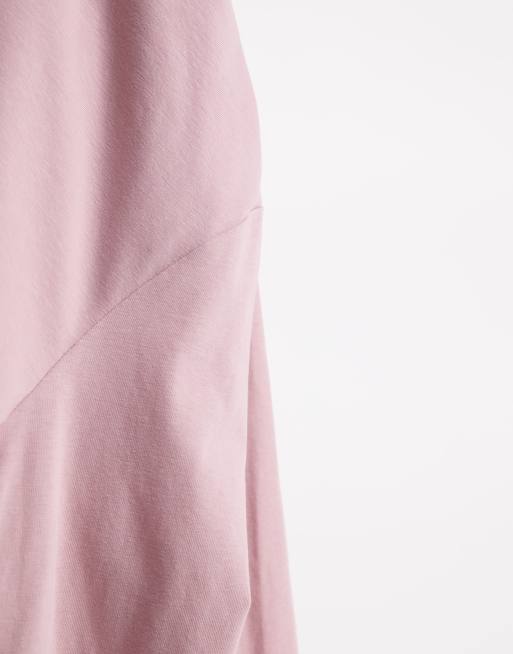 ASOS DESIGN long-sleeved muscle fit T-shirt in washed peach, 4 of 4