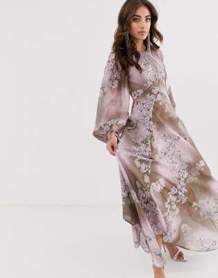 long split sleeve dress