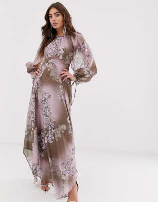 asos split sleeve dress