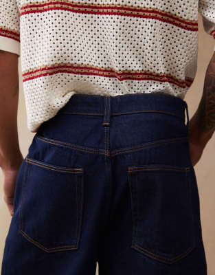 ASOS DESIGN longer length jort in indigo