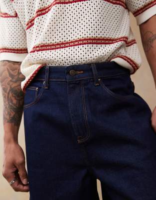 ASOS DESIGN longer length jort in indigo