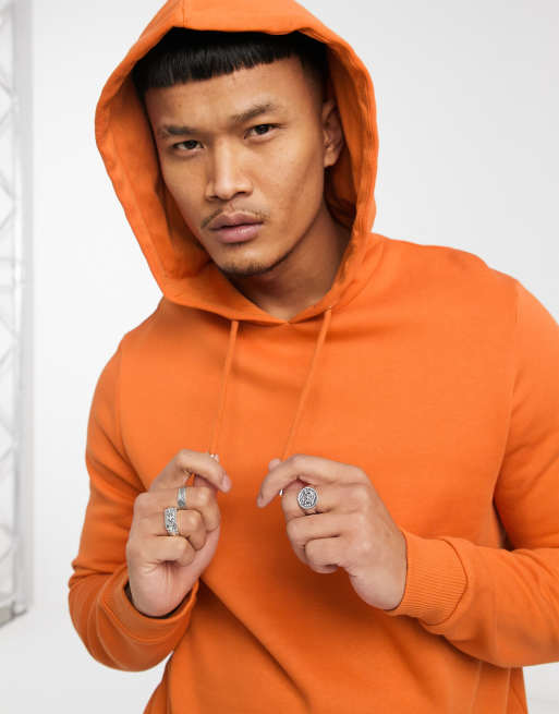 Orange shop hoodie asos