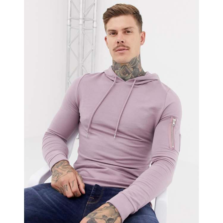 Muscle fit hoodie sales asos