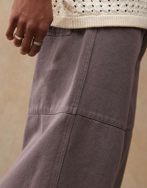 ASOS DESIGN – Länger geschnittene Jorts in Anthrazit