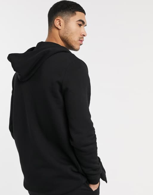 Long length 2025 black hoodie