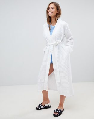 asos waffle robe