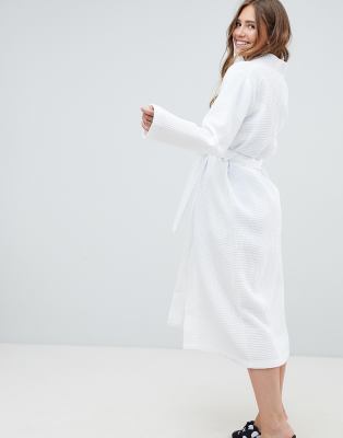 asos waffle robe