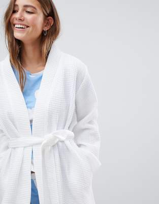 asos waffle robe