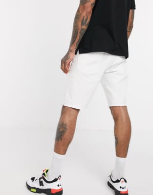 asos white denim shorts