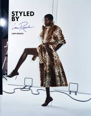 Asos Design Longline Belted Faux Fur Coat In Brown