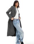[ASOS DESIGN] ASOS DESIGN longline blazer in grey XS Grey
