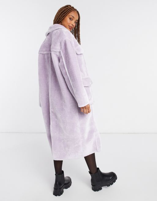 Asos lilac outlet coat