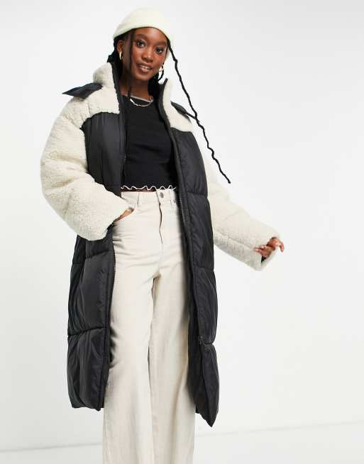 Asos deals borg coat