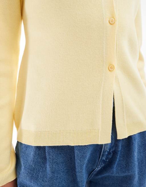 Asos yellow cardigan hotsell