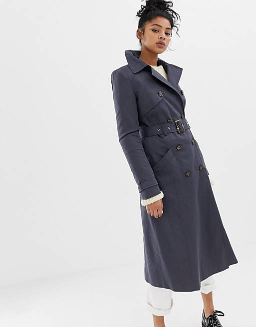 ASOS DESIGN longline classic trench coat
