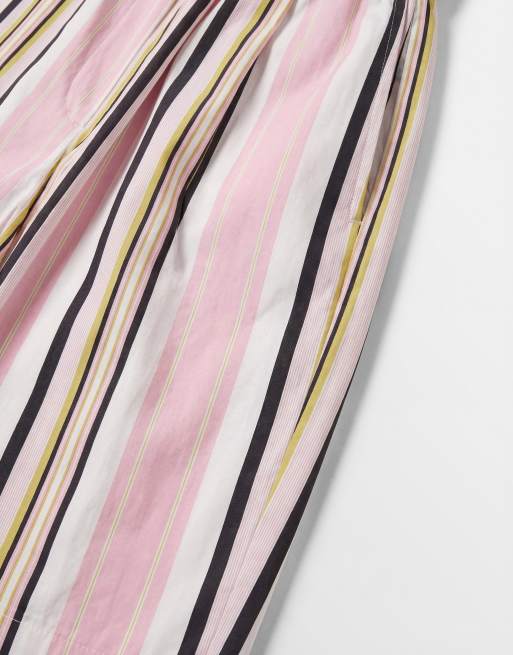 ASOS DESIGN longline co-ord shorts in multi stripe, 9 of 9