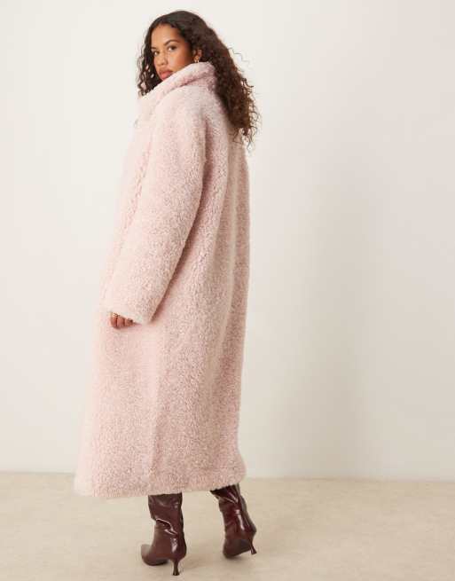 Pink Chunky discount Borg Coat NWT US Size 4 Small $111