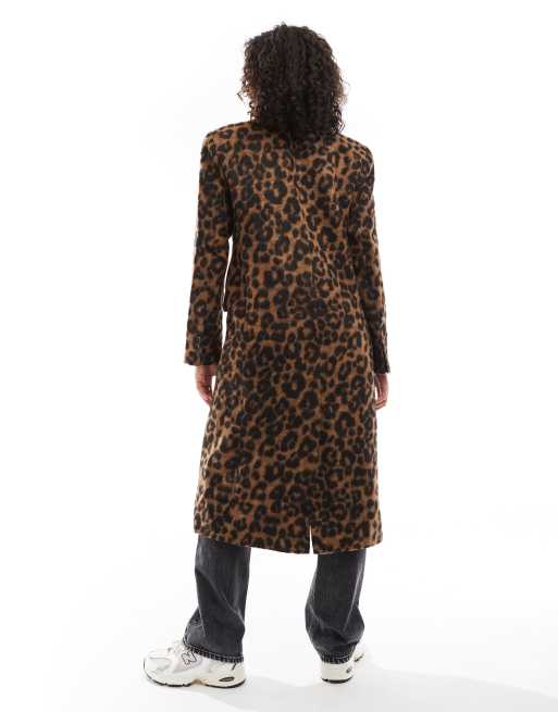 Leopard print coat asos online