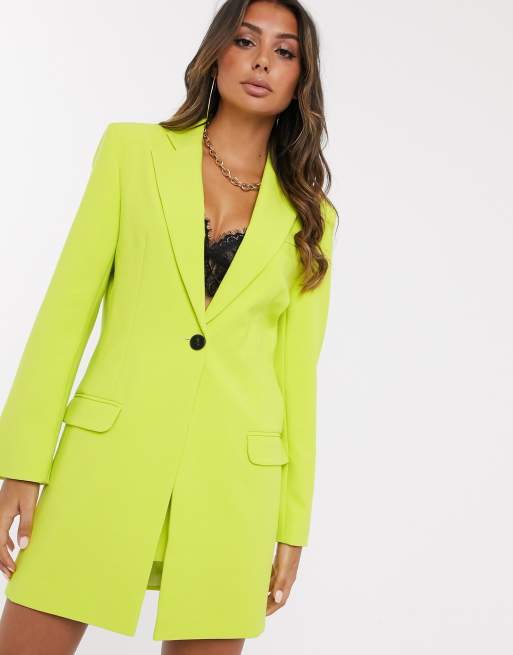 ASOS DESIGN – chartreusefarvet longline habit, 2 af 3