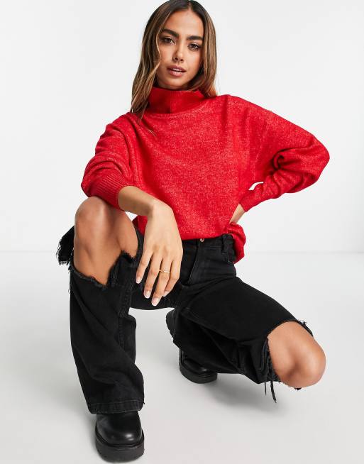 Asos red outlet jumper