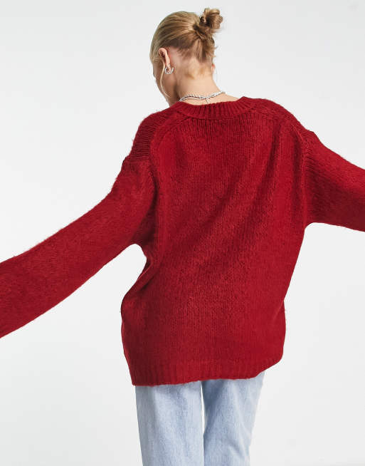 Designer red jumper best sale