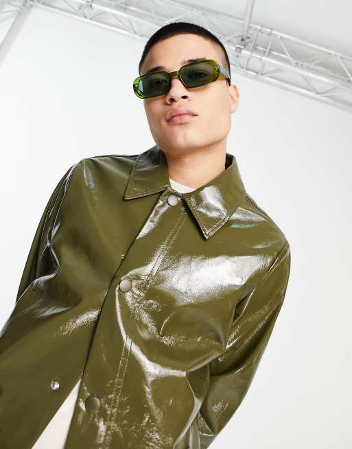 Asos vinyl trench coat clearance